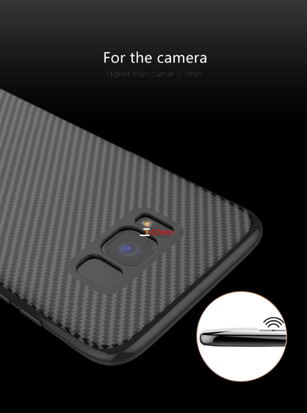 เคส S8 , S8 Plus เคสลายเคฟล่า มีขาตั้ง